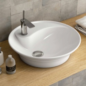 Lavabo de Cerámica de Diseño Moderno y Alta Calidad, Rectangular, para Baño, Sanitario, Montable, para Hotel, Hogar, Baño - Product Image 1