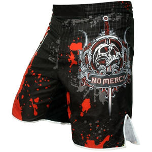 กางเกงบีบรัดกล้ามเนื้อสำหรับ MMA แบบไม่ใช้เสื้อยืด (No Gi) สำหรับการฝึกซ้อมและแข่งขัน  โลโก้ด้านหน้า ผลิตจากโพลีเอสเตอร์ 100% ทนทาน น้ำหนัก 160 กรัม พิมพ์ลายด้วยความร้อน ไร้ตะเข็บ - Product Image 5