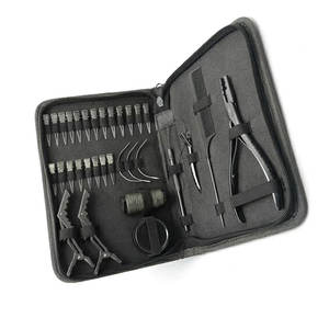 Kit d'outils professionnels pour extensions de cheveux avec aiguilles à crochet, pinces, acier inoxydable, utilisation en salon, kits d'extensions de cheveux de qualité supérieure - Product Image 1