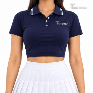 Ensemble de jupe-short de tennis pour femmes, vêtements de sport respirants de qualité supérieure, tissu à séchage rapide, fabrication OEM personnalisée, étiquette privée, fabricant en gros - Product Image 5