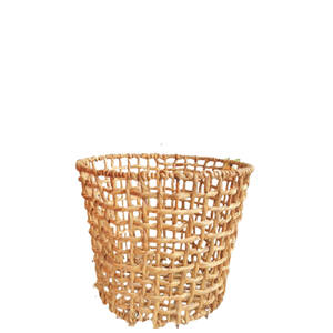 Cesta de almacenamiento de jacinto de agua tejida a mano, fabricante de Nhat Minh, accesorios de cocina y lavandería hechos a mano al por mayor - Product Image 1