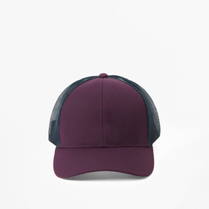 Unisex Mesh Trucker <b>Hat</b> 6-Panel Adjustable Cap Casual Spring <b>Summer</b> Purple and Navy Breathable Fabric - Product Image 2