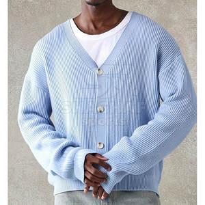 Suéter de Punto Tipo Cárdigan para Hombre, Manga Larga, Informal, para Uso Diario, Atuendo de Invierno - Product Image 3