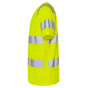 Camiseta de Seguridad de Alta Visibilidad Verde Lima con Franjas Reflectantes Clase 2 Ropa de Trabajo - Product Image 6