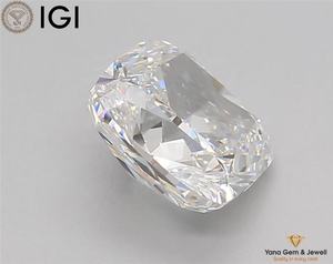 เพชร CVD ที่เพาะเลี้ยงในห้องปฏิบัติการ ได้รับการรับรองจาก IGI สี E ความสะอาด VS1 รูปทรงสี่เหลี่ยมคุชชั่น น้ำหนัก 5.51 กะรัต เหมาะสำหรับเครื่องประดับงานแต่งงานของดีไซเนอร์ - Product Image 3