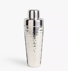 Shaker à cocktails élégant en métal, finition argentée, pour mélanger les boissons, le vin et la bière, accessoires de bar en promotion - Product Image 1