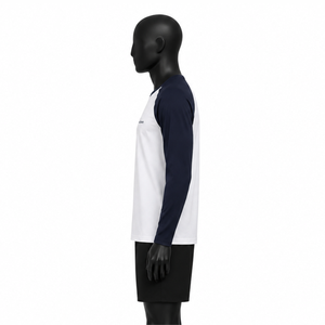Custom Logo Men <b>Raglan</b> Long Sleeve T-Shirt Moisture Wicking Athletic Sports Wear Contrast Color Baseball Shirt Quick Dry <b>Top</b> - Product Image 3