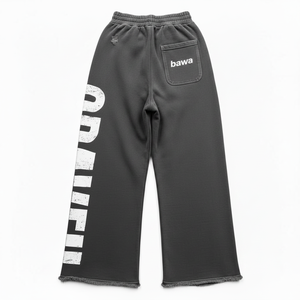 Pantalon de jogging homme personnalisé en coton délavé, style streetwear vieilli, impression sérigraphiée, qualité supérieure - Product Image 3