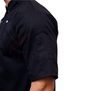 Chaqueta de Chef Personalizada para Hombre, de Polialgodón, Doble Botonadura, Estilo Abrigo, Camisa de Cocina para Hotel, Restaurante, Ropa de Cocina - Product Image 3