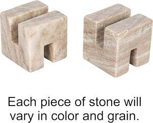 Support de livre de recettes en marbre, porte-recettes de cuisine, support de lecture réglable, présentoir de livres, durable, élégant, beige - Product Image 3