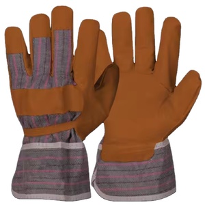 Guantes de Seguridad de Cuero de Cabra Canadiense Resistentes, Textura Lisa, Certificación CE, Grosor de 11 oz, Precio Económico al por Mayor - Product Image 5