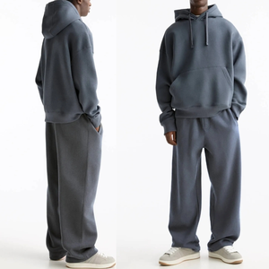 Custom Logo Active <b>Pullover</b> Cotton Polyester Pocket <b>Pullover</b> <b>Men</b> Tracksuit - Product Image 5