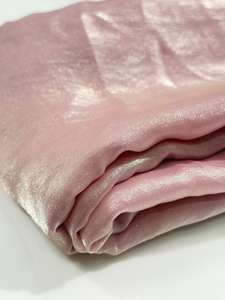 ADORN CREATION Tissu en nylon brillant 100% biologique, tissé uni, teint, écologique, provenant du Gujarat - Product Image 2