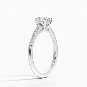 BOJ <b>Ring</b> 0110 Round Cut 925 <b>Silver</b> Lissome Half Prong Setting <b>Solitaire</b> Diamond <b>Ring</b> 2ct D Color VVS1 Moissanite GRA Certified - Product Image 2
