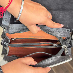 กระเป๋าสะพายหนังวัวขนสัตว์ดีไซน์ใหม่กระเป๋าถือหนังวัวสไตล์ตะวันตกสไตล์โบฮีเมียนขายดีกระเป๋าอเนกประสงค์สำหรับผู้หญิง - Product Image 6