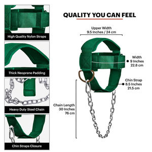 Arnés de Cuello/Cabeza Personalizable de Alta Calidad al por Mayor para Levantamiento de Pesas en Gimnasio con Cuero PU y Acero Inoxidable - Product Image 5