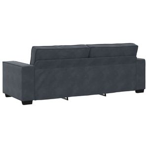 <b>Dark</b> Gray 70.9\" Velvet 3-Seater Sofa for Living <b>Room</b> - Product Image 6