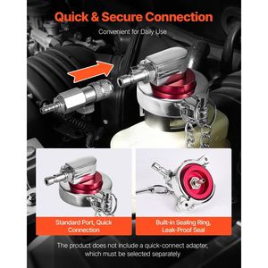 Kit Profesional de 12 Piezas para Purgado de Frenos, Juego de Adaptadores Duraderos con Mango Completo para Reparación de Frenos - Product Image 6