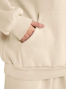 Wholesale Custom Logo Cotton Hoodie <b>Set</b> Matching <b>Set</b> Women Tracksuit Low MOQ Factory Price Private Label - Product Image 5