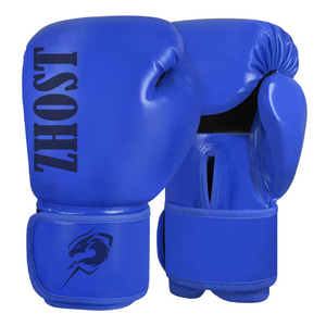Gants de boxe en cuir blanc avec logo rose personnalisé, sangle de poignet à boucle pour l'entraînement - Product Image 4