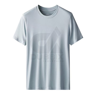 Camiseta de Hombre al por Mayor, de Primera Calidad, Ligera, con Diseño Personalizado, Impresa, de Poliéster/Algodón, Transpirable, Cuello Redondo, Diseño Sólido - Product Image 2