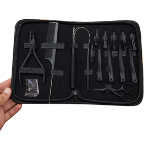 Pinces de sectionnement professionnelles noires en métal pour salon, extensions capillaires et outils de coiffure - Product Image 6