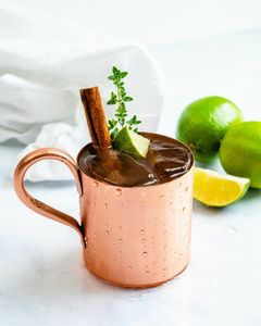 Copper Moscow mule mug set for stylish gourmet beverage events hammered finish metal cups durable reusable party mugs - Product Image 1