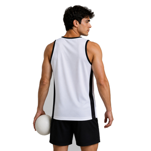 Maillot de netball personnalisé pour hommes, t-shirt sans manches pour hommes, maillot de netball en polyester pour hommes avec sublimation - Product Image 2