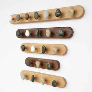 Porte-écharpes mural en marbre naturel artisanal TCE, design Art Déco, accessoire mural suspendu de qualité supérieure pour la maison - Product Image 1