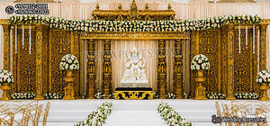Decoración de Palmeras para Escenarios de Boda Canadienses, Palmeras con Acabado Blanco para la Elegancia del Escenario de Recepción, Decoración de Palmeras para Escenarios de Boda - Product Image 3