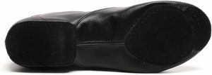Chaussures de jazz noires à lacets Baifa Danzo pour femmes et filles adultes, semelle fendue, tige synthétique, semelle extérieure en caoutchouc, confortables, haute qualité - Product Image 4