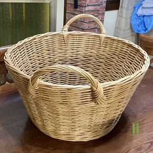 Cesta de Mimbre de Ratán Natural, Hecha a Mano, con Asa, para Decoración del Hogar, Picnic y Organización, MÁS VENDIDO - Product Image 5