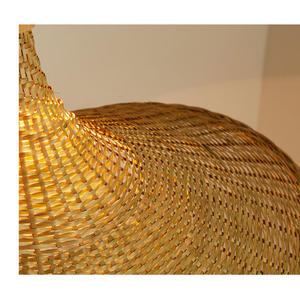 Boho Style Rattan Lampshade Natural Material Woven Pendant Lights For Living Room & Bedroom Home & Gardens Wicker Products - Product Image 5