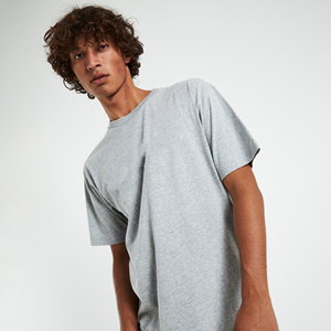 High Quality 100% Cotton Men's Oversized Heavyweight <b>T</b>-<b>Shirts</b> with Custom Logo Blank Design 220g Fabric Breathable Eco-Friendly - Product Image 3