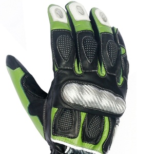 High Quality Cowhide Leather New Style Motorcycle Gloves Racing Hard Knuckle Touchscreen Compatible Lightweight Pakistan - Product Image 3
