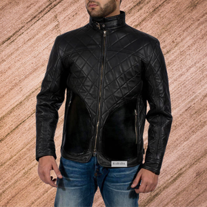 Chaqueta de cuero de vaca resistente al agua de alta calidad 2023 para hombre, chaqueta de cuero de color personalizado 100% para hombre - Product Image 1