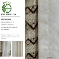 Rideaux de luxe blancs transparents froissés 65% polyester 35% coton largeur personnalisable rideaux de fenêtre modernes pour salon toutes saisons