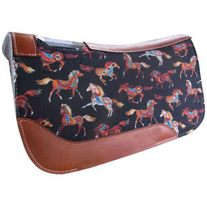 Tapis de selle de haute qualité pour chevaux, motif tribal, en feutre, pour selle western - Product Image 1