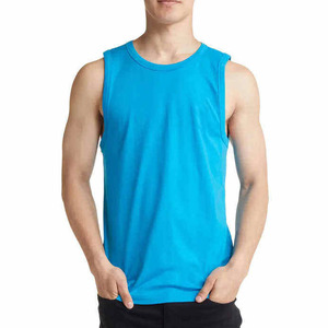 เสื้อกล้ามลำลองผู้ชายคุณภาพดีที่สุด เป็นมิตรกับสิ่งแวดล้อม ผ้าฝ้าย 100% แห้งเร็ว รับผลิตตามแบบ (OEM) พร้อมสกรีนโลโก้ สีสันหลากหลาย น้ำหนัก 180 กรัม ขายส่ง ราคาถูก ขายดี - Product Image 1