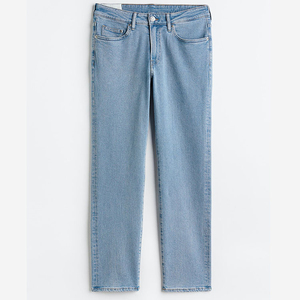 Jeans personnalisés en gros pour hommes – Pantalons décontractés streetwear taille haute en denim pour l'entraînement – Pantalons extensibles pour hommes pour l'automne - Product Image 2