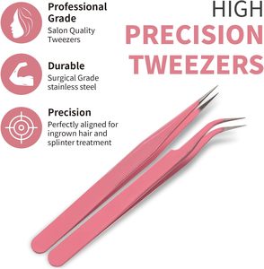 Wholesale Price Custom Logo J2 Japanese Stainless Steel Anti-Static Durable Eyelash Tweezers Beauty Tool Fiber Tip for Eyelash - Product Image 6