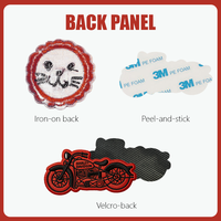 Patch brodé de grande taille pour club de motards, patch personnalisé MC Biker pour le dos, vente en gros