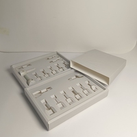 Coffret Cadeau de Luxe Personnalisé pour 10 Vernis à Ongles en Gel, Boîte en Carton Vide avec Gaufrage, Lamination Mate et Doublure Éponge - 10 Pièces, Lot de 10