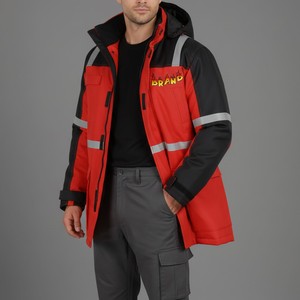 Premium Reflective Polyester <b>Jacket</b> High Visibility Material Custom Safety Work <b>Jacket</b> for Unisex Outdoor Use Digital Printing - Product Image 4