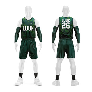 Modern Basketball Uniform with Custom Trim Colors Custom Neckline and Personalized Team Artwork Design - Product Image 3