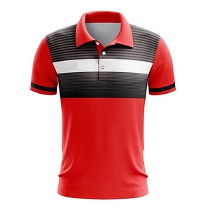 Polo rayé pour homme, séchage rapide, respirant, coupe unisexe, sport, golf, t-shirt uni - Product Image 3
