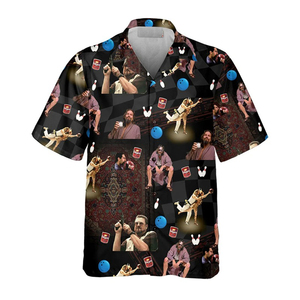 Chemise Hawaïenne Homme Personnalisée 100% Polyester, Imprimé Pirate Darth Vader, Manches Courtes, Col en V, Tissu Popeline Respirant pour Vacances d'Été - Product Image 2