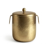 Seau à glace et à vin de grande taille en aluminium moulé de qualité supérieure, finition cuivre vintage, pour la restauration et les bars