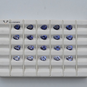 ลูกแพร์ iolite เหลี่ยมเพชรพลอยธรรมชาติขนาด5มม. 7มม. หินหลวมตัดพร้อมส่งอัญมณีขัดเงาเครื่องประดับคอลเลกชันใหม่ในราคาที่ดีที่สุด - Product Image 3