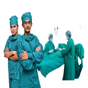 Uniformes de Hospital Unisex de Poliéster/Algodón de Alta Calidad a Precios de Fábrica, Conjunto de Uniforme Quirúrgico con Detección de Agujas, Tallas Personalizadas, Servicio OEM - Product Image 2